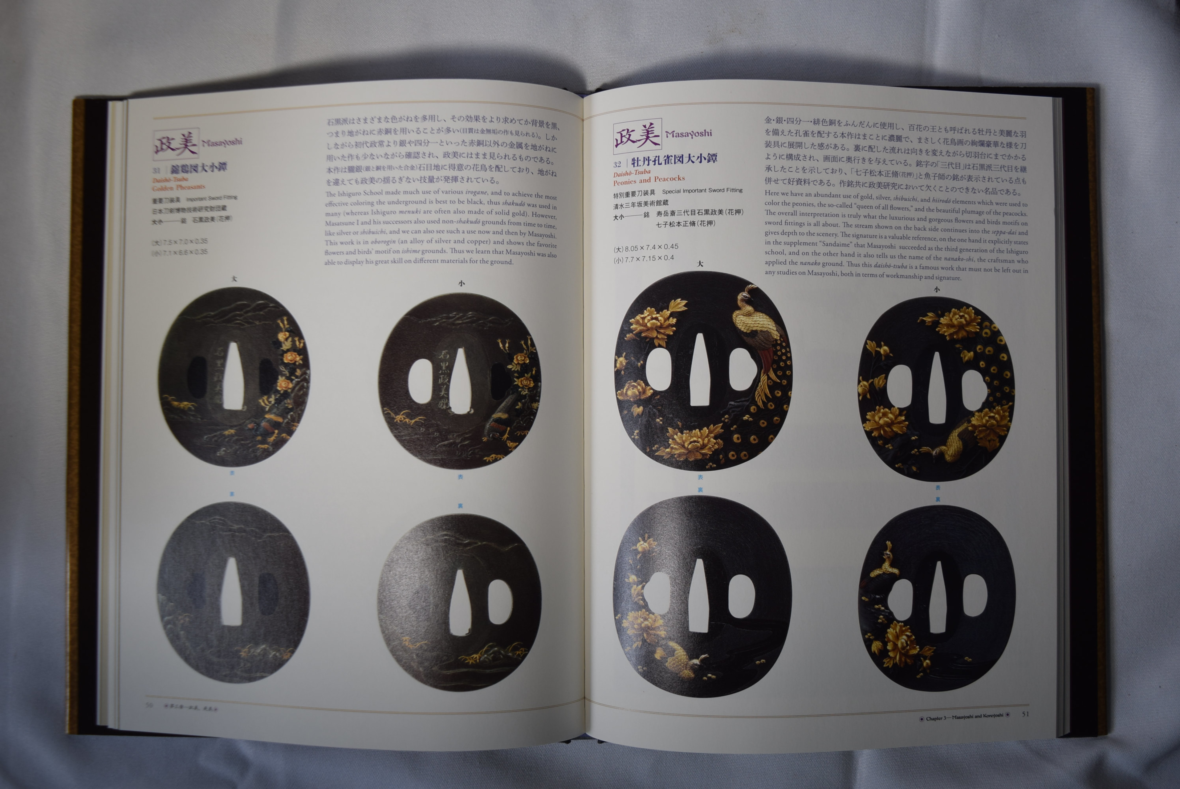 ISHIGURO-School's Tsuba & Sword fittings picture Book w English texts by NBTHK 